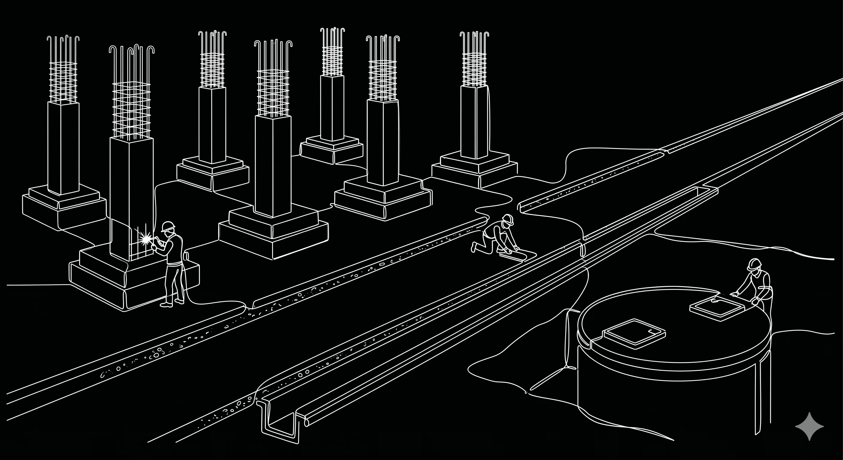 Civil & RCC Works sketch